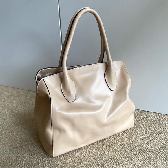 Furla handbag, cream color, 13.5”W x 8”D x 18”H (including handles) - Picture 2 of 12